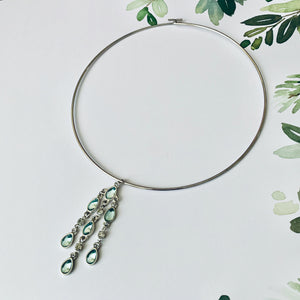 OOAK Teardrops 5" Neckring with hooks | Choker.Necklace | Mother's Day.Birthday.Graduation Gifts