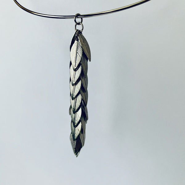 OOAK Leaves 5" Neckring with hooks | Choker.Necklace | Mother's Day.Birthday.Graduation Gifts