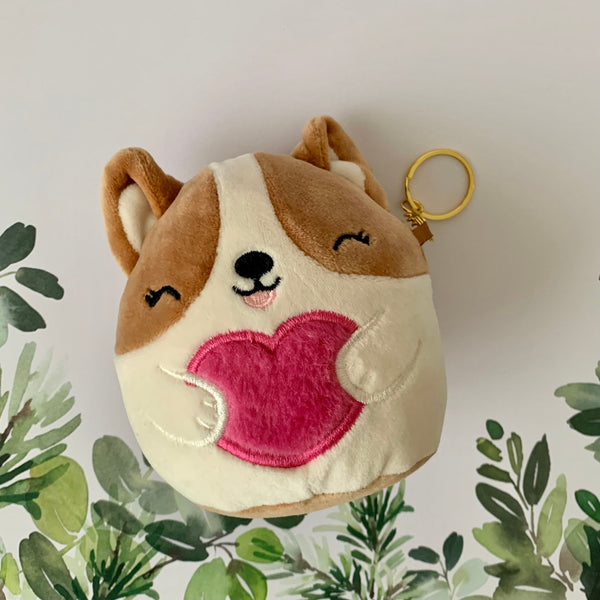 Select: Dog Breeds Plush Golden Keychain | Sheltie (Shetland Sheepdog) or Corgi | Squishmallow Andres Regina