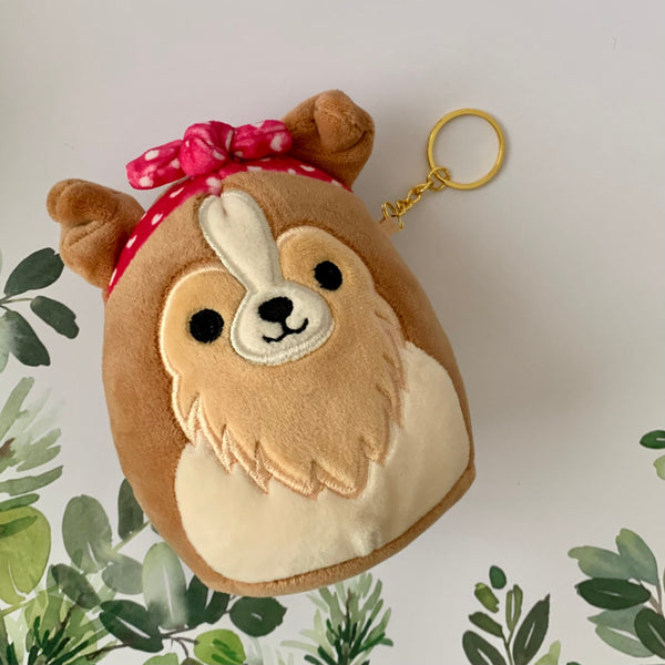 Select: Dog Breeds Plush Golden Keychain | Sheltie (Shetland Sheepdog) or Corgi | Squishmallow Andres Regina