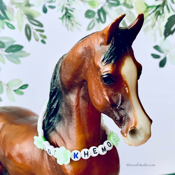 Personalized Necklace for Model Horses | Traditional Series 1:12 scale Breyer | Made to Order - Custom | or Pet Memorial Bracelet/Ornament
