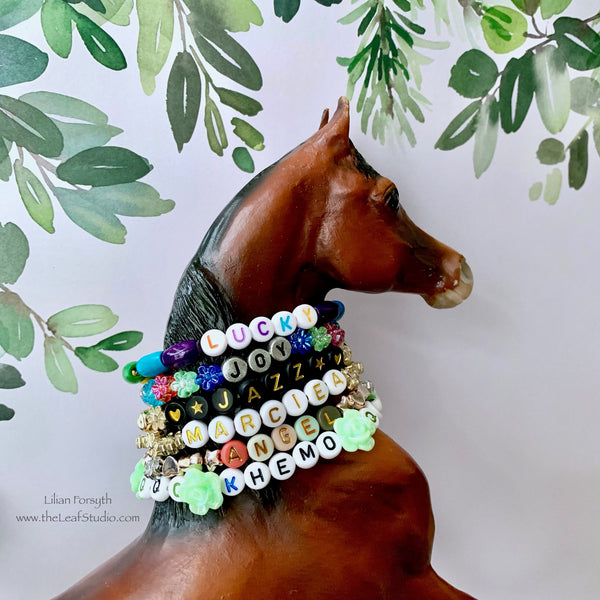 Personalized Necklace for Model Horses | Traditional Series 1:12 scale Breyer | Made to Order - Custom | or Pet Memorial Bracelet/Ornament