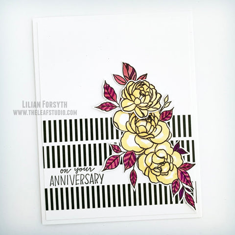 Floral Anniversary Card | The Leaf Studio