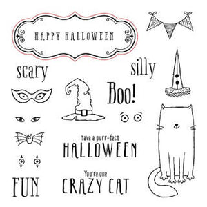 Purr-fect Halloween S1608 CTMH Close To My Heart Stamp of the Month Set