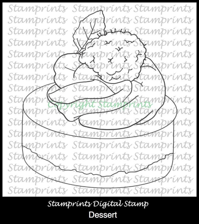 Dessert (TLS-1822) Digital Stamp. Cardmaking.Scrapbooking.
