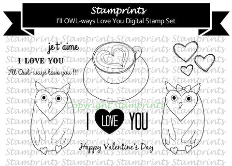 Digital Stamp Set - I'll Owl-ways Love You