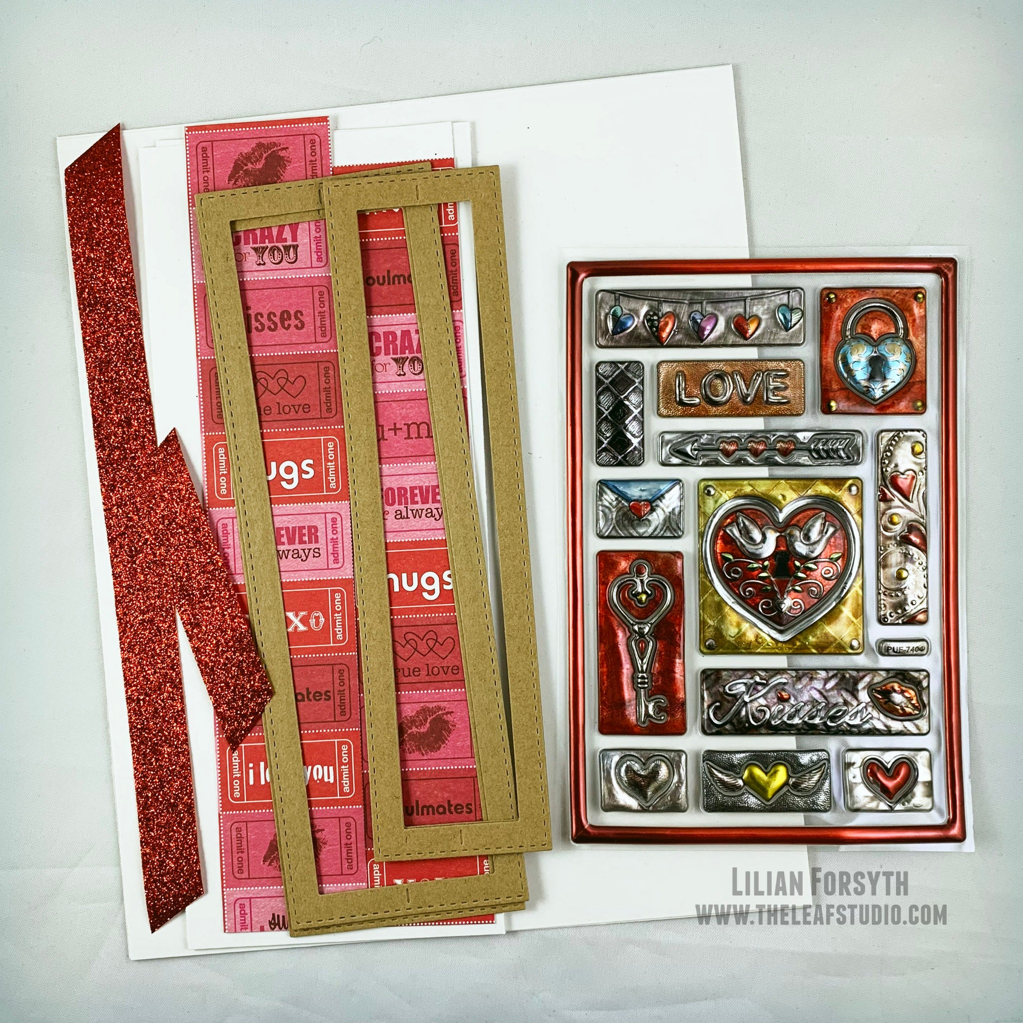 DIY Card Kit - Valentine's Day/Wedding/Love/Anniversary Cards - FREE Shipping | The Leaf Studio