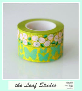 Washi Tape Set of 2 Fun Tape Butterfly Kisses