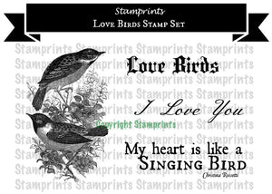 Digital Stamp Set - Love Birds (by Stamprints)