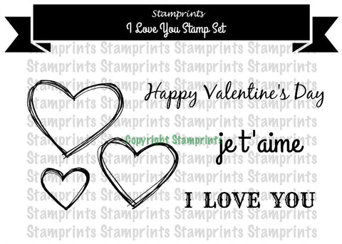 Digital Stamp Set - I Love You MFS-163 (by Stamprints)