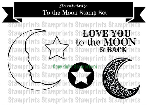 Digital Stamp Set - To The Moon (by Stamprints)