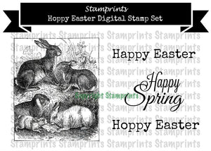Digital Stamp Set - Hoppy Easter (by Stamprints)