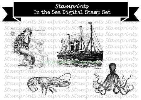 Digital Stamp Set - In The Sea (by Stamprints)