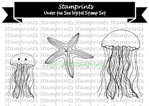 Digital Stamp Set - Under the Sea MFS-1611 (by Stamprints)